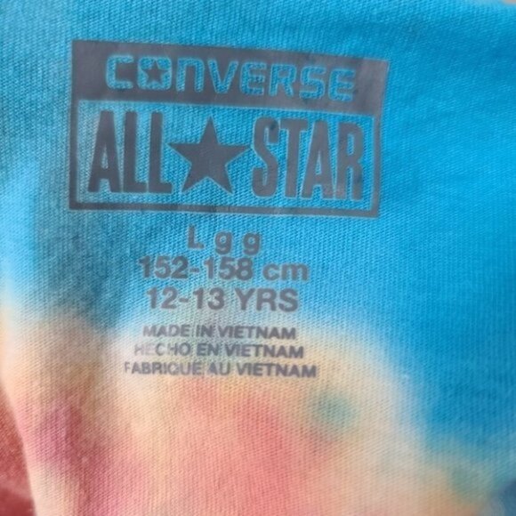 Converse Tie Dye Youth Crop Top Girls L - Picture 3 of 3